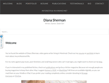 Tablet Screenshot of dianasherman.com